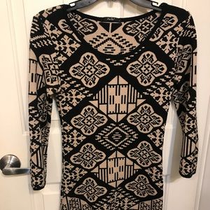 Black and Tan tunic/sweater dress